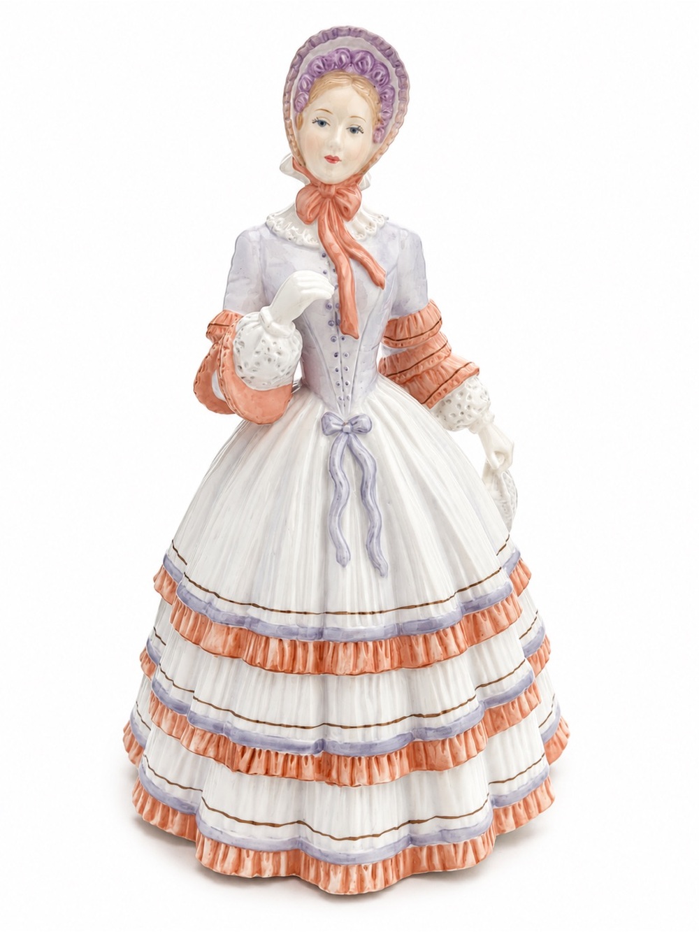 Lenox Springtime Promenade Fine Porcelain Sculpture | Vintage Victorian Lady